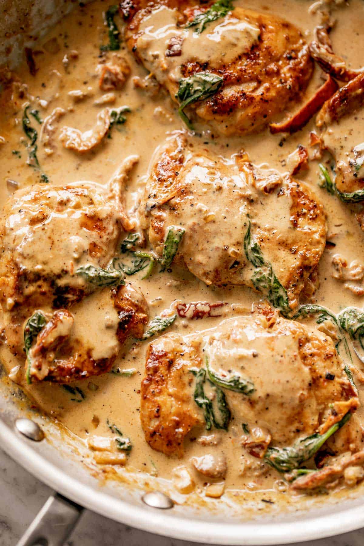 Creamy Tuscan Chicken Thighs - Crave It All