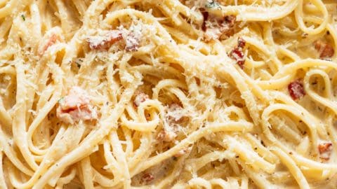 Fettuccine Alfredo With Bacon Crave It All